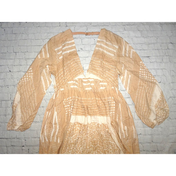 Jonny Cota Studio Poet Maxi Dress, Beige, XXL - Picture 2 of 11